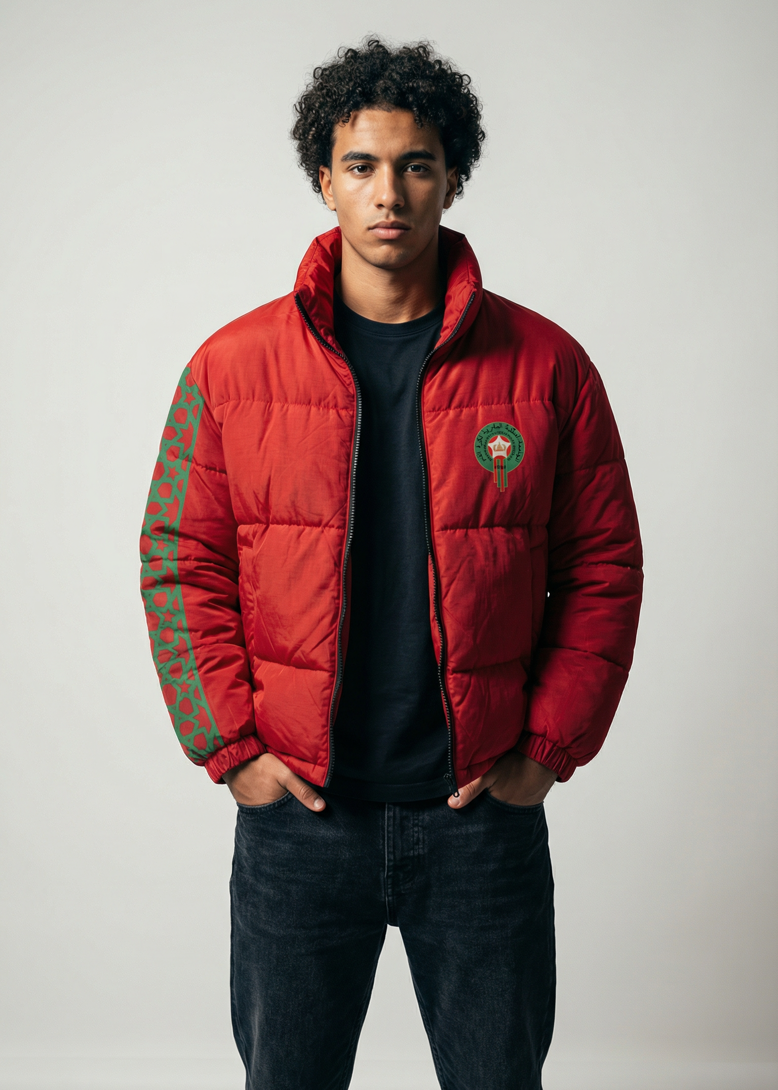 Doudoune Supporter Maroc – DIMA MAGHRIB 🇲🇦 | Édition CAN