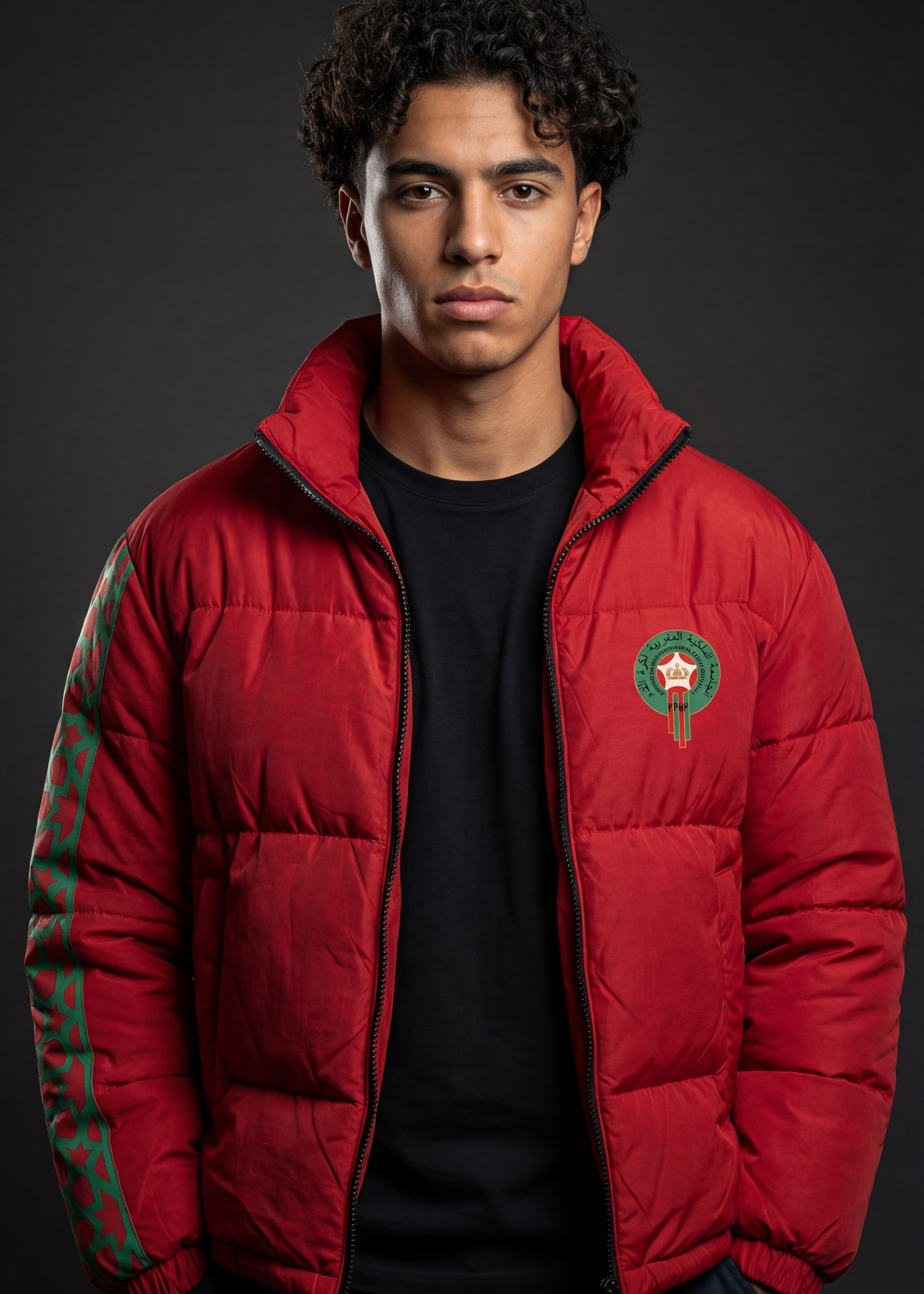 Doudoune Supporter Maroc – DIMA MAGHRIB 🇲🇦 | Édition CAN