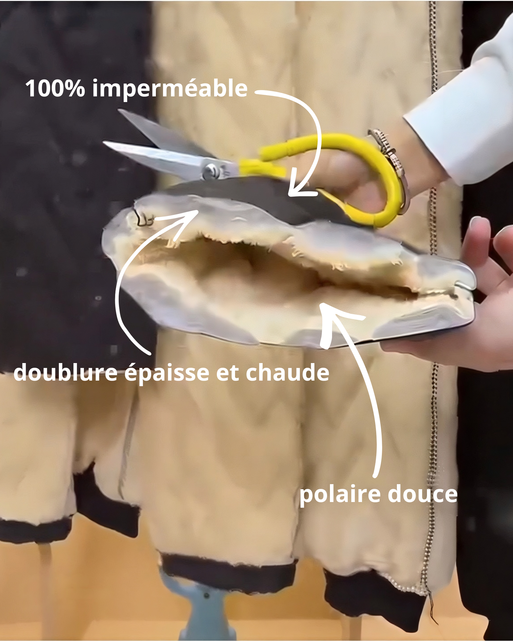 Ensemble Hiver 100% Imperméable – Veste & Pantalon Doublés Polaire