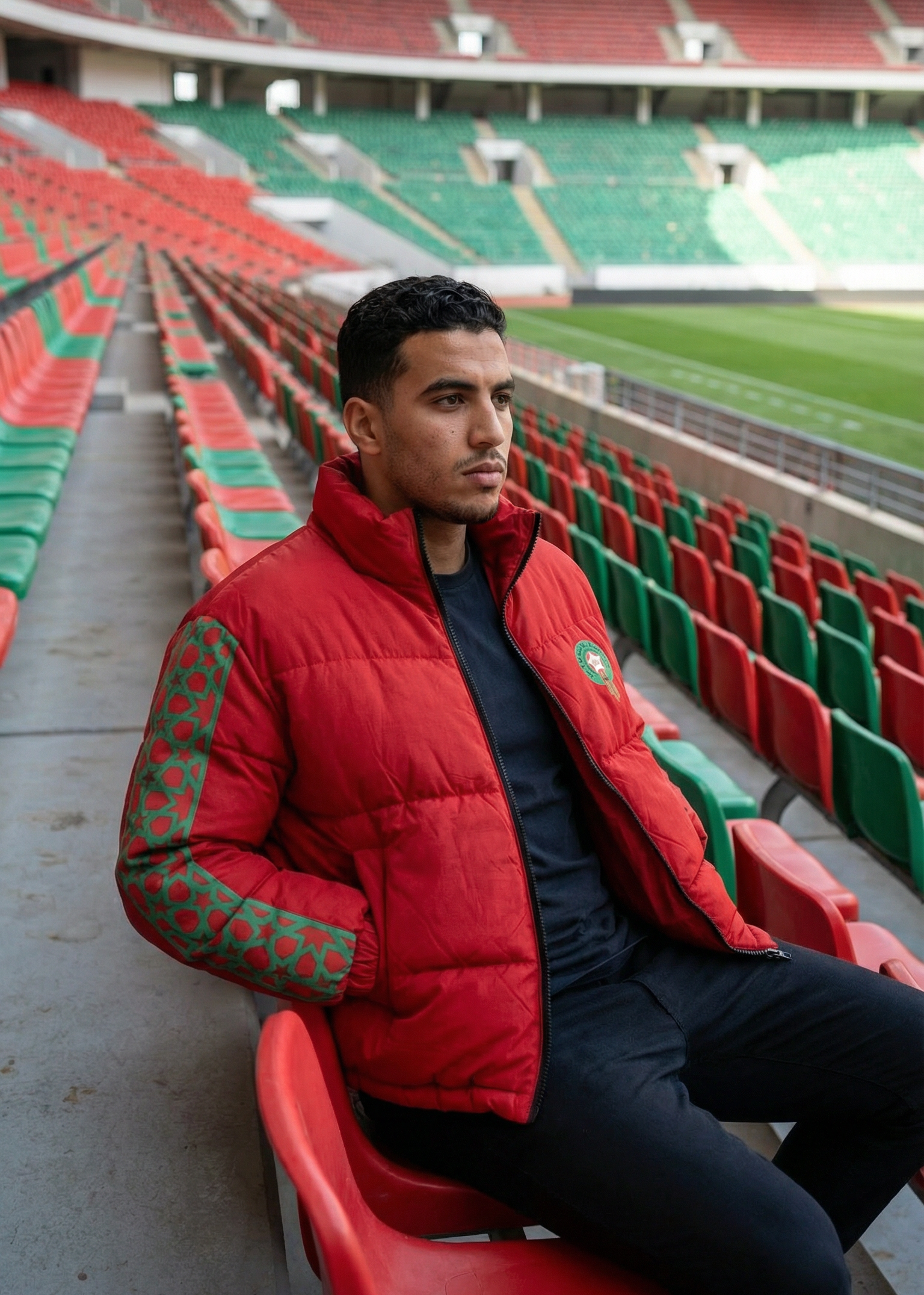 Doudoune Supporter Maroc – DIMA MAGHRIB 🇲🇦 | Édition CAN