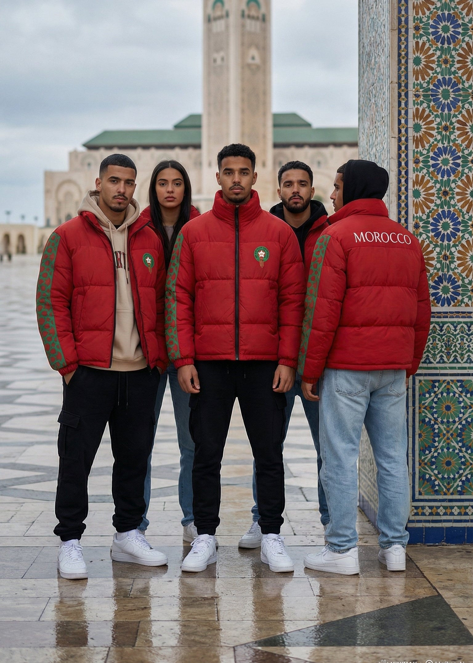 Doudoune Supporter Maroc – DIMA MAGHRIB 🇲🇦 | Édition CAN