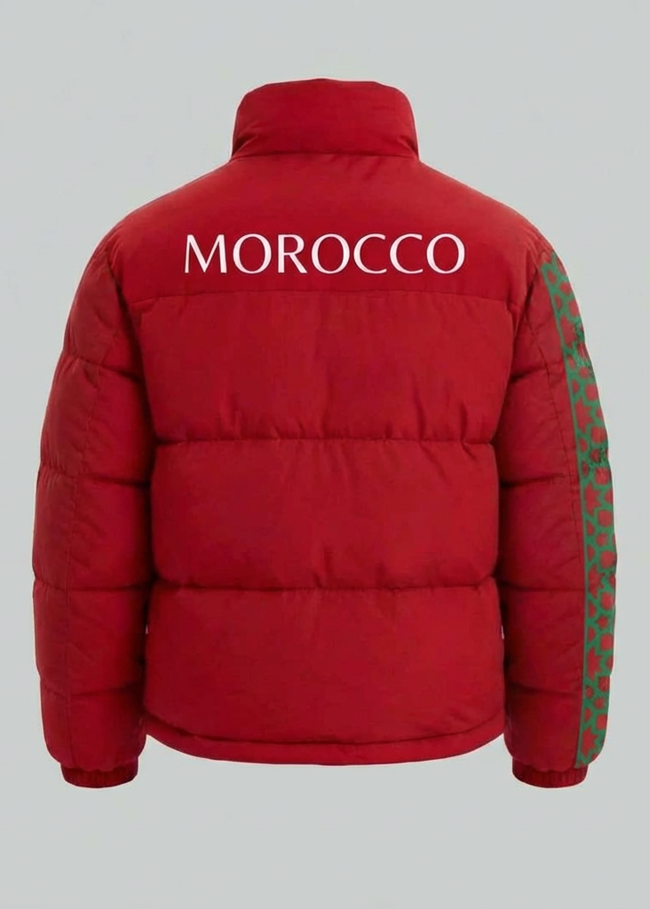 Doudoune Supporter Maroc – DIMA MAGHRIB 🇲🇦 | Édition CAN